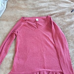 Burgundy long sleeve